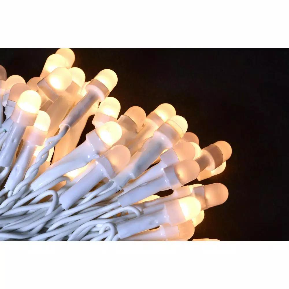 Novolink 200 Light 8mm Mini Globe Warm White Icicle LED String Light Bundle with Wireless Smart Control - 27ft Total