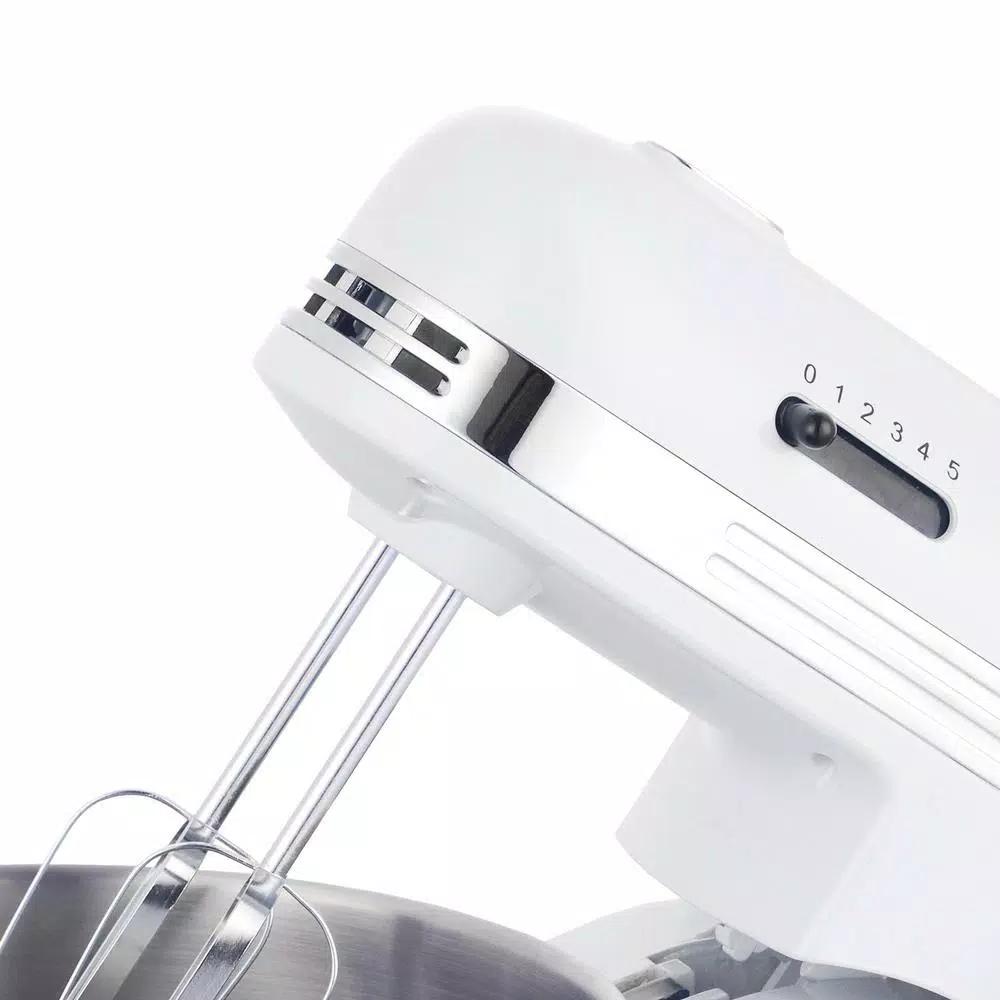Brentwood Appliances Brentwood 5-Speed Stand Mixer with 3-Quart Stainless Steel Mixing Bowl, White