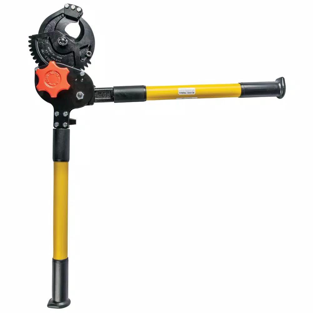Klein Tools 28 in. Heavy-Duty Ratcheting Cable Cutter for Steel and ACSR