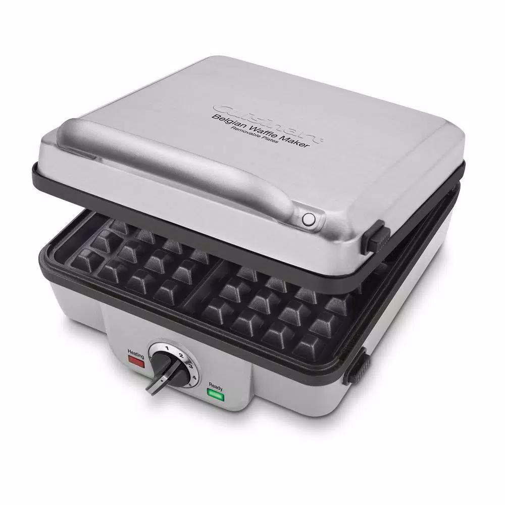 Cuisinart Breakfast Central 4-Slice Belgian Waffle and Pancake Maker, Stainless Steel