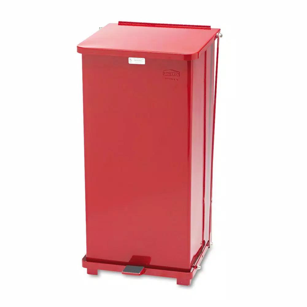Rubbermaid Commercial Products Rubbermaid Commercial Defenders 24 Gal. Red Step-On Medical Biohazard Trash Can