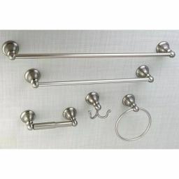 Kingston Brass Southwestern 5-Piece Brushed Nickel Bath Hardware Set thumbnail 2
