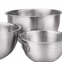 Tovolo 3-Piece Stainless Steel Mixing Bowl Set with Tight-Seal Lids thumbnail 3