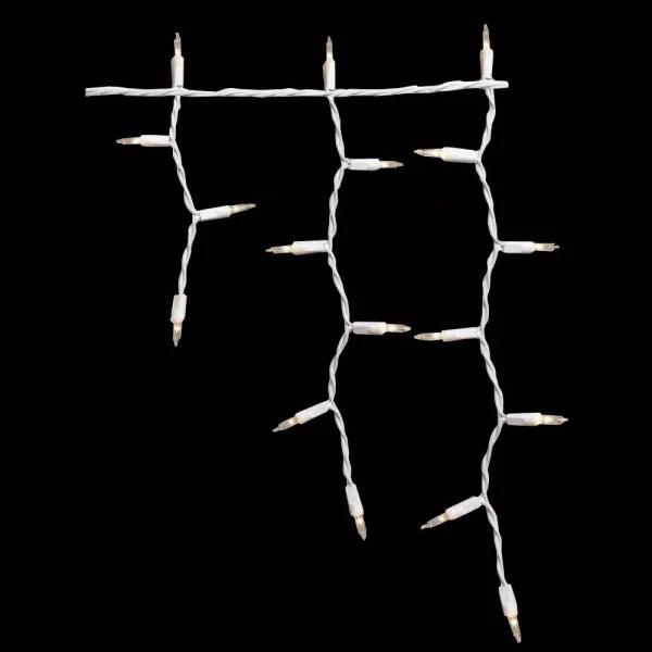 Home Accents Holiday 300-Light Heavy Duty Incandescent Mini Warm White Icicle Lights, Set of 6