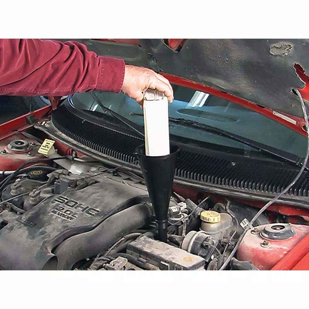 Lisle Two-Piece Threaded Oil Funnel Set for Ford, Dodge, Jeep, and Chrysler Vehicles
