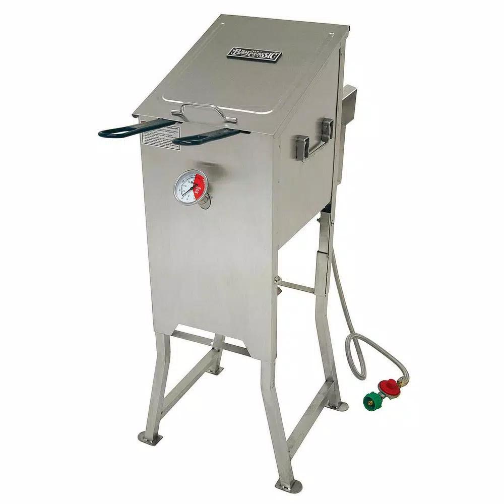 Bayou Classic 4 Gallon Stainless Steel Bayou Fryer with 2 Baskets