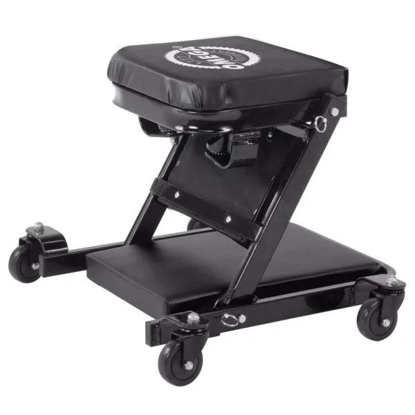 Omega 91400 2-in-1 Low Profile Z-Shape Mechanic Creeper and Seat, 450 lb. Capacity