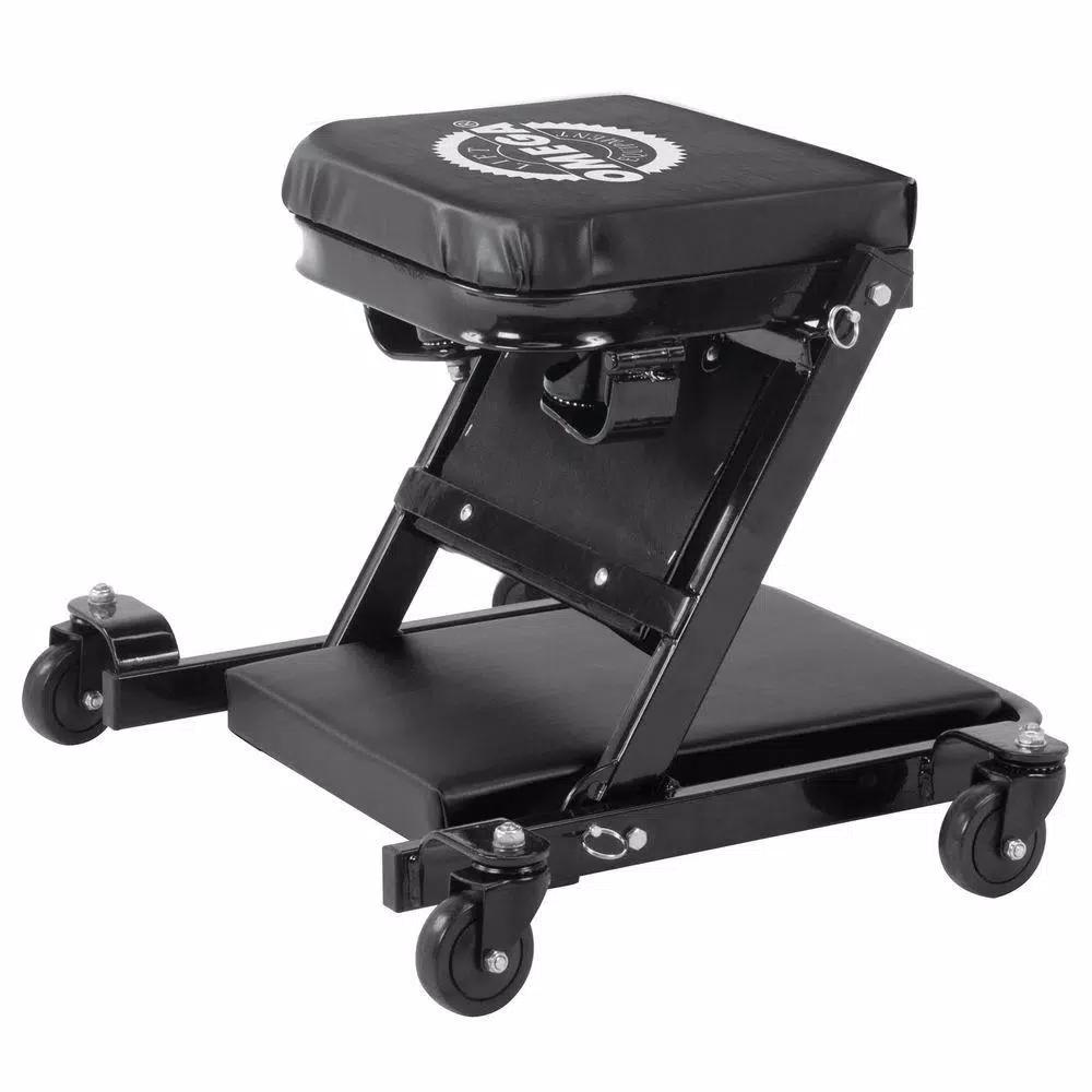 Omega 91400 2-in-1 Low Profile Z-Shape Mechanic Creeper and Seat, 450 lb. Capacity