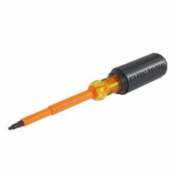 Klein Tools #2 Square Recess Insulated Screwdriver with 4 in. Round Shank and Cushion Grip thumbnail 4