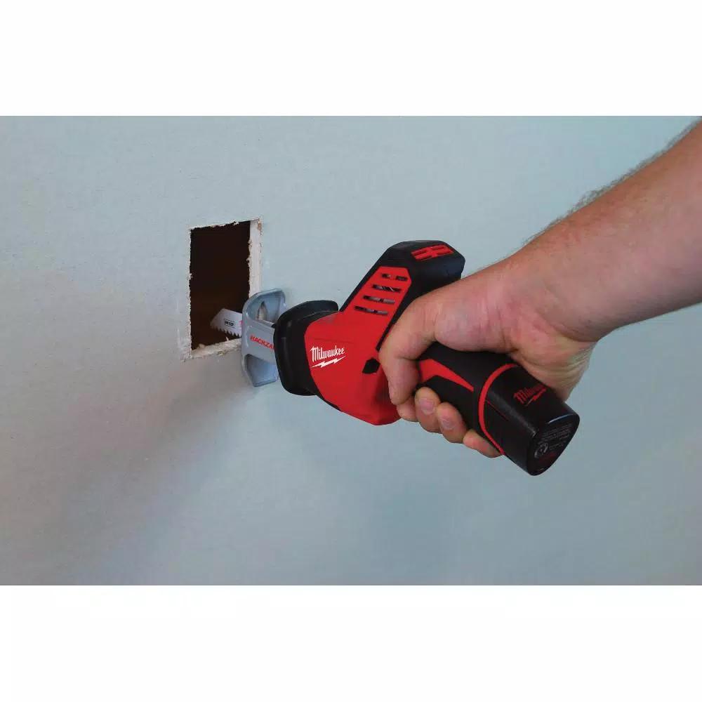 Milwaukee M12 12V Cordless Copper Tubing Cutter & HACKZALL Reciprocating Saw Kit