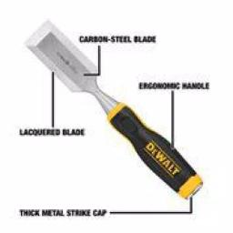 DEWALT 1-1/2 in. Wood Chisel, Carbon Steel Straight Chisel thumbnail 5