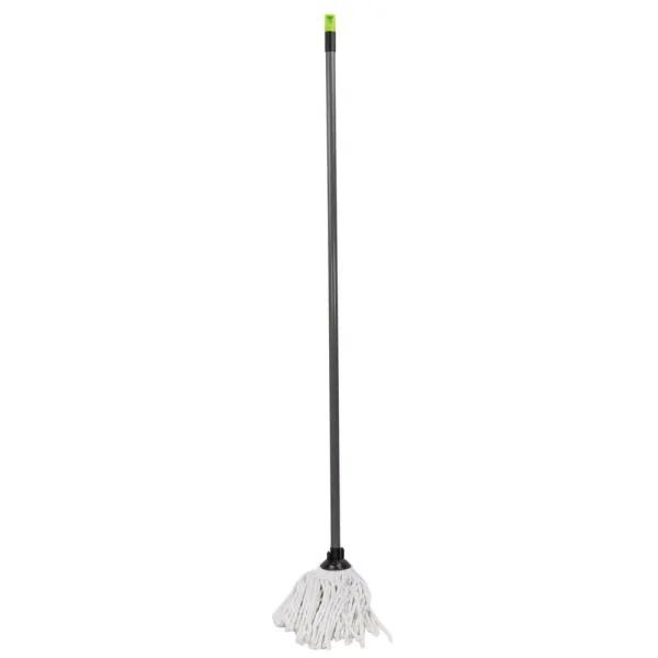Home Basics Brilliant Collection Cotton String Twist Mop with Non-Slip Grip