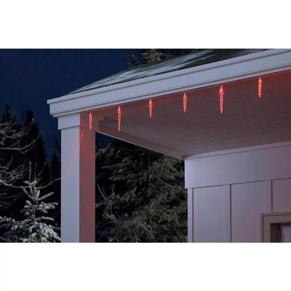 LightShow ColorMotion 24-Light Multi-Color Deluxe LED Icicle Christmas String Lights