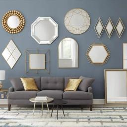Home Decorators Collection Medium Arched Gold Antiqued Classic Accent Mirror thumbnail 4