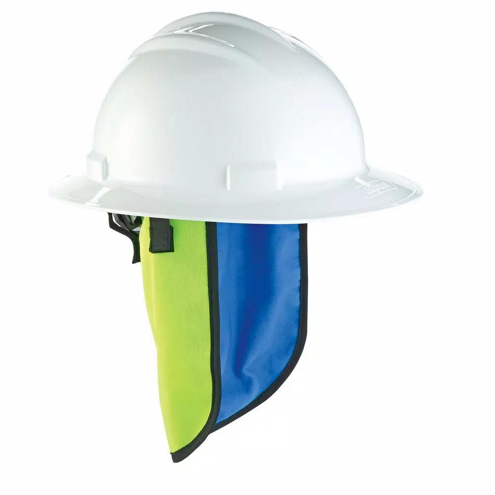 Ergodyne 6670CT Lime Evaporative Hard Hat Neck Shade with Cooling Towel