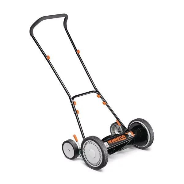 Remington 16 in. Manual Walk Behind Reel Lawn Mower with 9-Position Height Adjustment