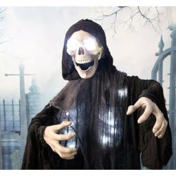 Haunted Hill Farm 5 ft. Animatronic Grim Reaper Halloween Prop thumbnail 7