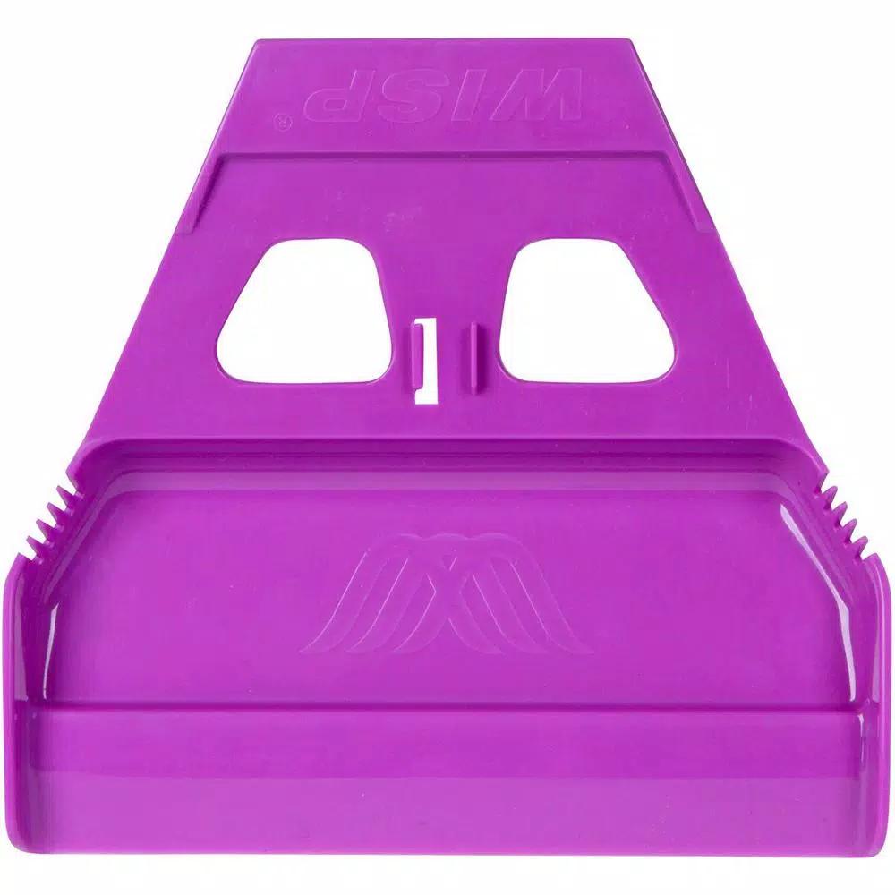 WISP miniWISP 6 in. Purple Whisk Broom and 7 in. Dustpan Set with Electrostatic Bristle Seal Technology
