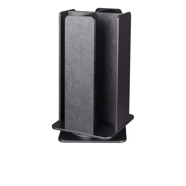 Unbranded RCLO Series 4-Section Revolving Countertop Portion Cup and Lid Organizer - Black
