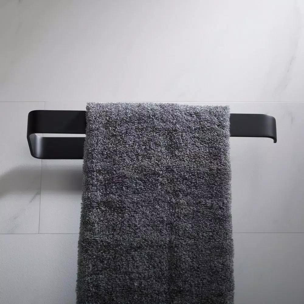 KRAUS Stelios Matte Black Solid Brass Hand Towel Ring
