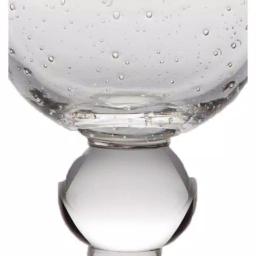 Abigails St. Remy 8 oz. Bubble Wine Glass Set of 4, Mouth-Blown Handmade Glass thumbnail 2
