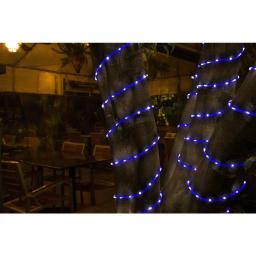 DEERPORT DECOR 16 ft. 80-Light Blue LED Mini Rope Light, Weather Resistant Indoor/Outdoor Specialty Lights thumbnail 4