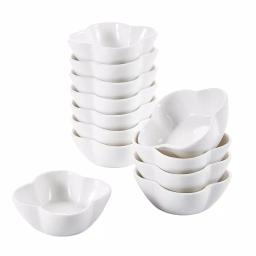 MALACASA 3 in. White Porcelain Ramekins Set of 12, Ceramic Serving Bowls for Creme Brulee and Dipping Sauces thumbnail 1