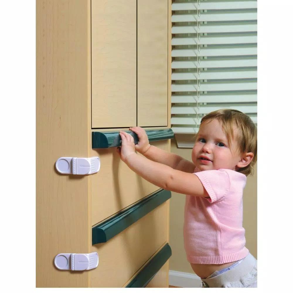 Dreambaby Angle Locks for Child Safety, 4-Pack White