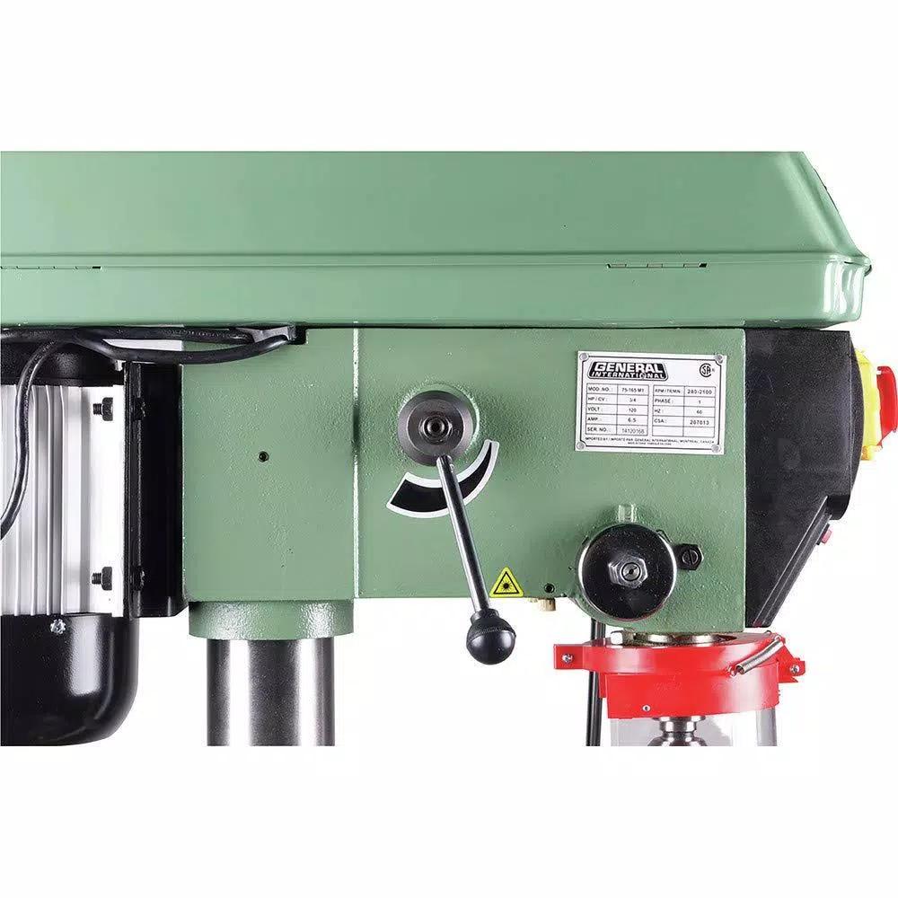 General International 17 in. 3/4 HP Variable Speed Drill Press with Laser Pointer