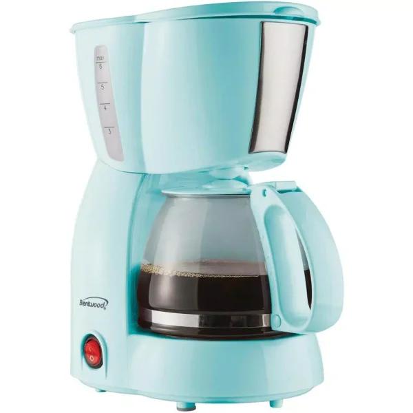 Brentwood Appliances TS-213BL 4-Cup Drip Coffee Maker, Blue