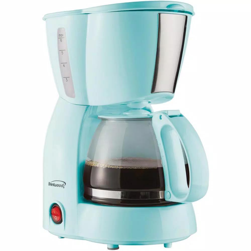 Brentwood Appliances TS-213BL 4-Cup Drip Coffee Maker, Blue