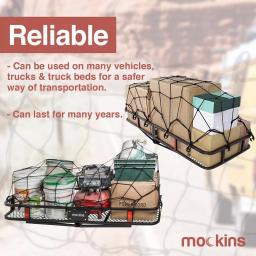 Mockins Heavy-Duty Bungee Cargo Net, 20 in. x 36 in. Stretches to 42 in. x 74 in. thumbnail 5