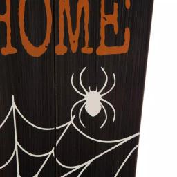 Glitzhome 42 in. Halloween Wooden Coffin Porch Leaning Decor - Home Sweet Home Sign thumbnail 2