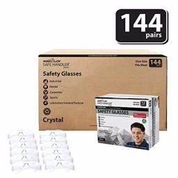 Bison Life Safe Handler Clear Lens Safety Glasses, ANSI Z87.1 Certified, 144 Pairs (12 Boxes) thumbnail 9