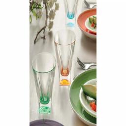 Lorren Home Trends RCR Fusion Collection Multicolor Crystal Highball Glasses, 12 oz, Set of 6 thumbnail 3