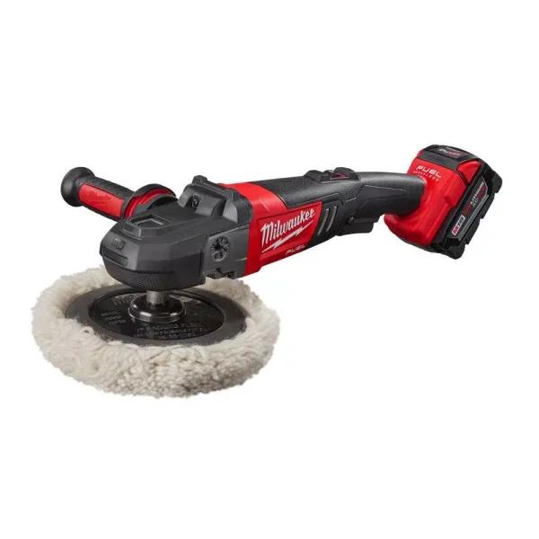 Milwaukee M18 FUEL 7 in. Variable Speed Cordless Polisher Kit with (2) 5.0 Ah Batteries & Charger