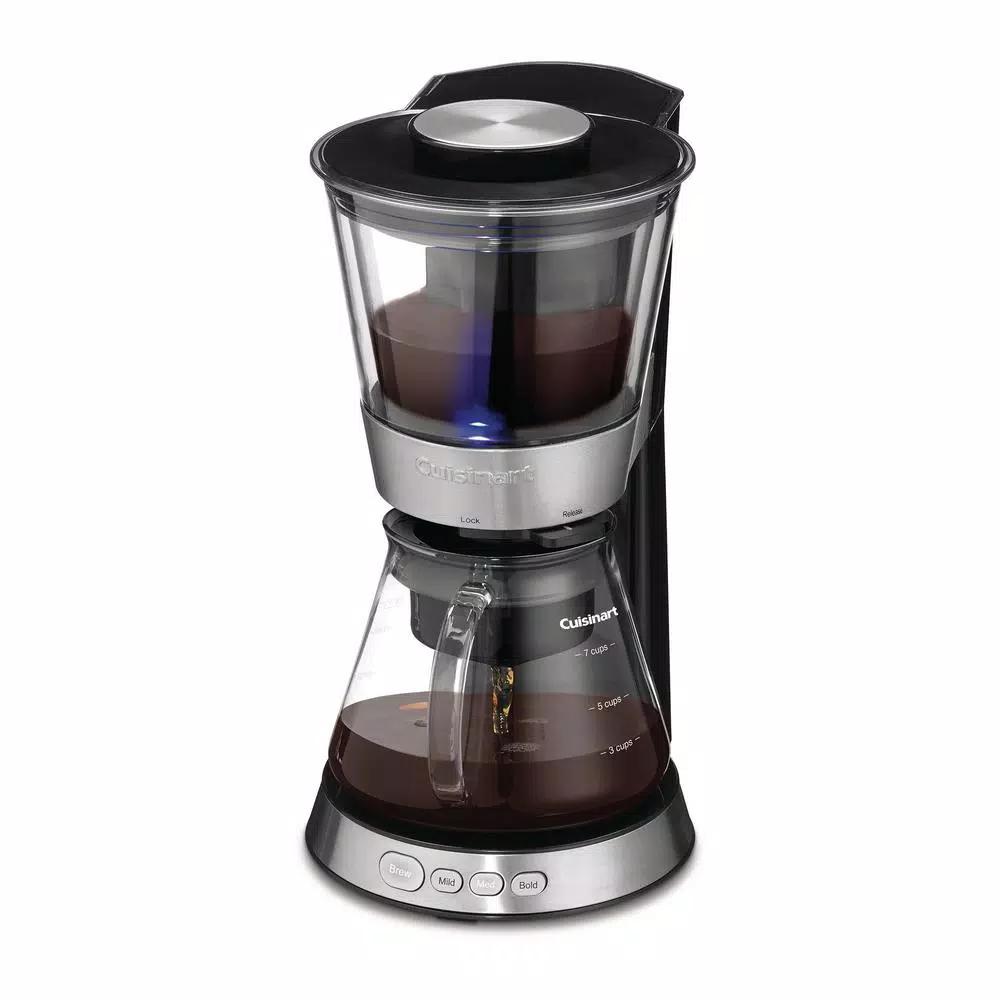 Cuisinart DCB-10 Automatic Stainless Steel Cold Brew Coffee Maker, 7-Cup Glass Carafe