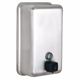 Alpine Industries Alpine 1200ml Stainless Steel Manual Liquid Soap Dispenser - Surface Mount thumbnail 1