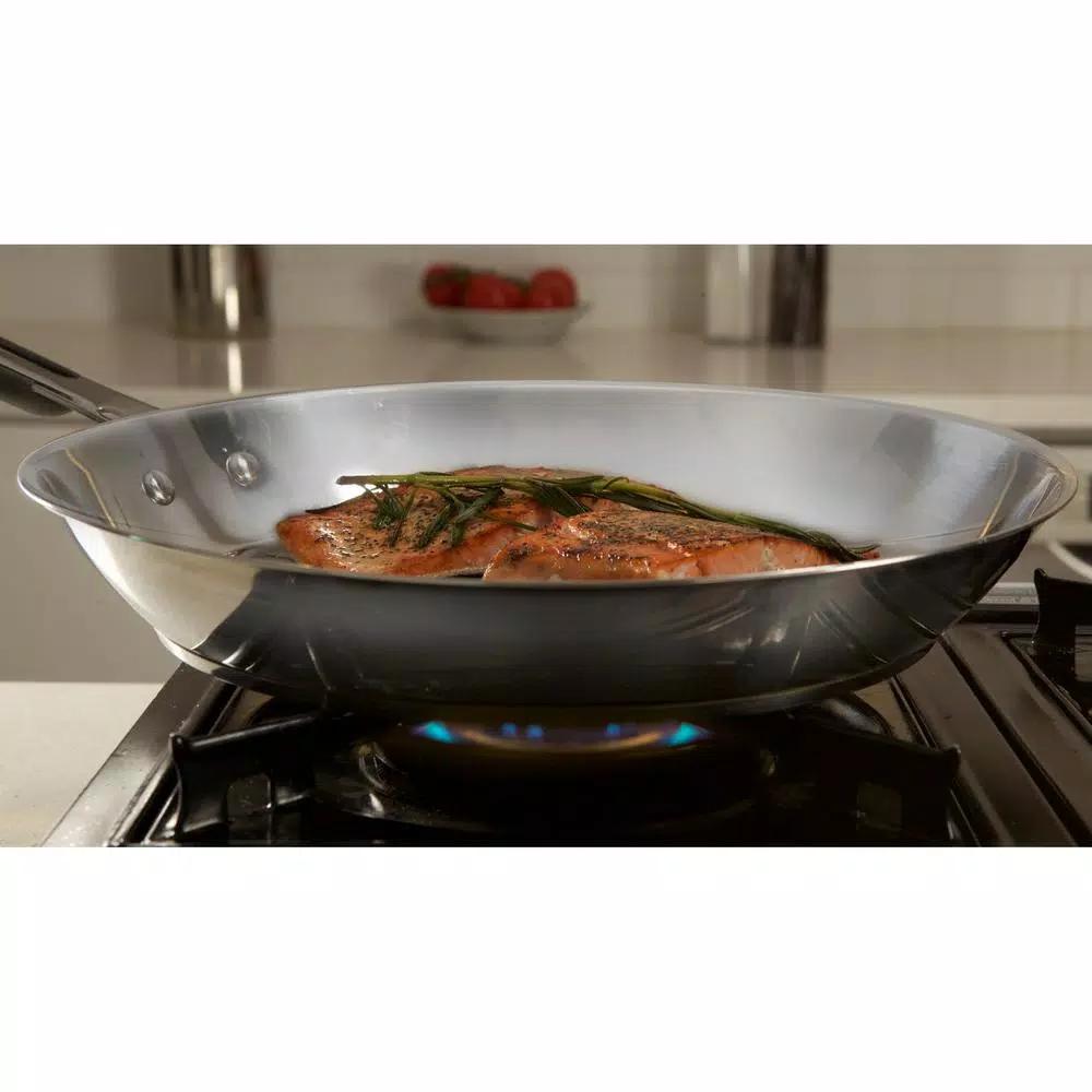 T-fal Performa Pro 14-Piece Stainless Steel Nonstick Cookware Set with Techno Release Interior
