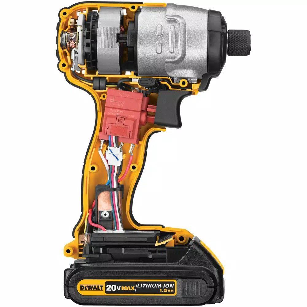 DEWALT 20V MAX Cordless 1/4 in. Impact Driver Kit with 3.0 Ah Lithium-Ion Battery