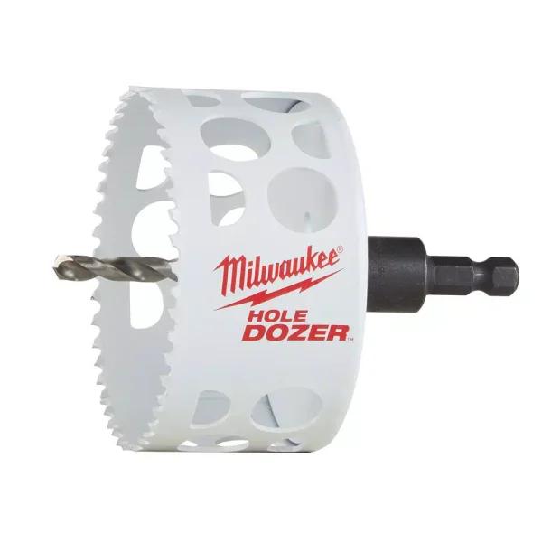 Milwaukee HOLE DOZER 3-1/2 in. Bi-Metal Hole Saw with 3/8 in. Arbor and Pilot Bit