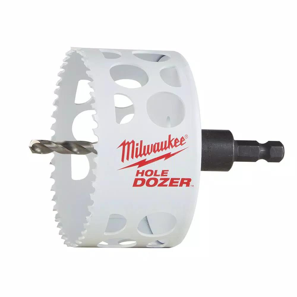 Milwaukee HOLE DOZER 3-1/2 in. Bi-Metal Hole Saw with 3/8 in. Arbor and Pilot Bit