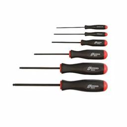 Bondhus Metric ProHold Ball End Screwdriver Set with ProGuard Finish, 6-Piece thumbnail 1