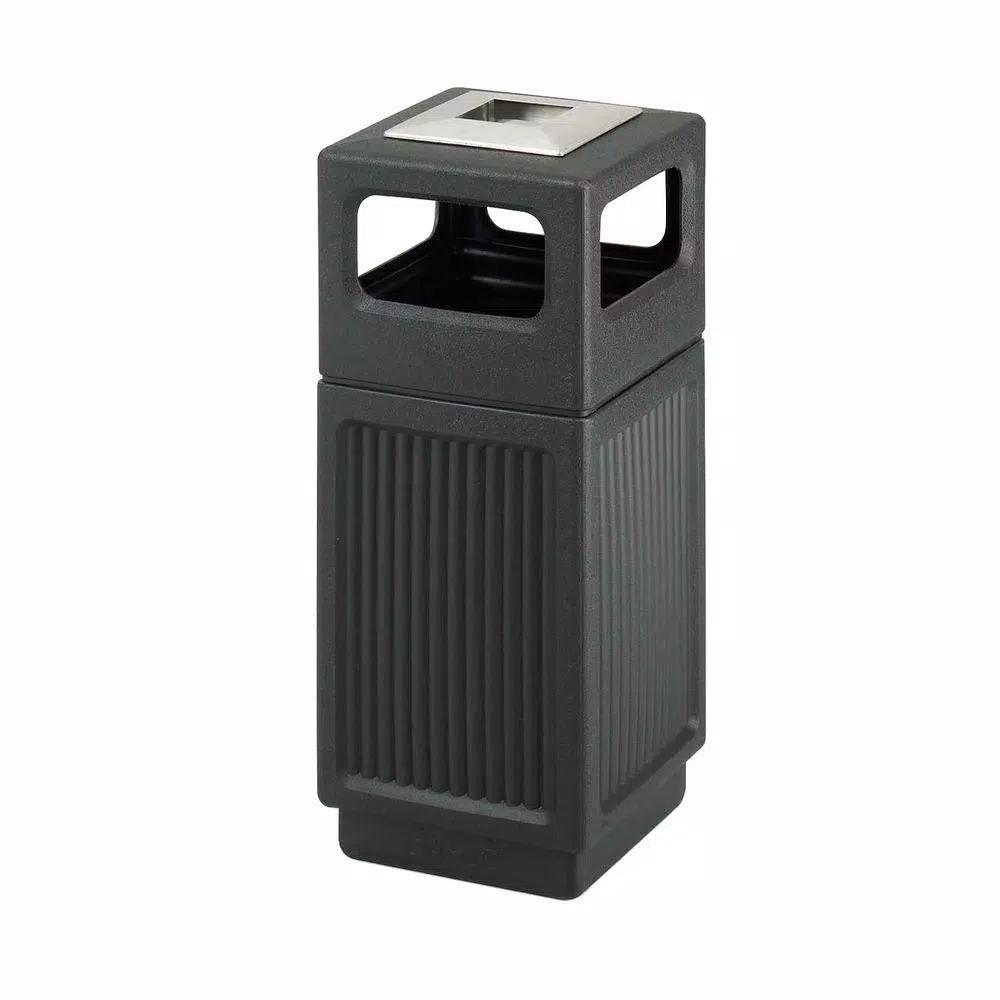 Safco Evos Series 15 Gal. Steel Waste Receptacle with Perforated Panels