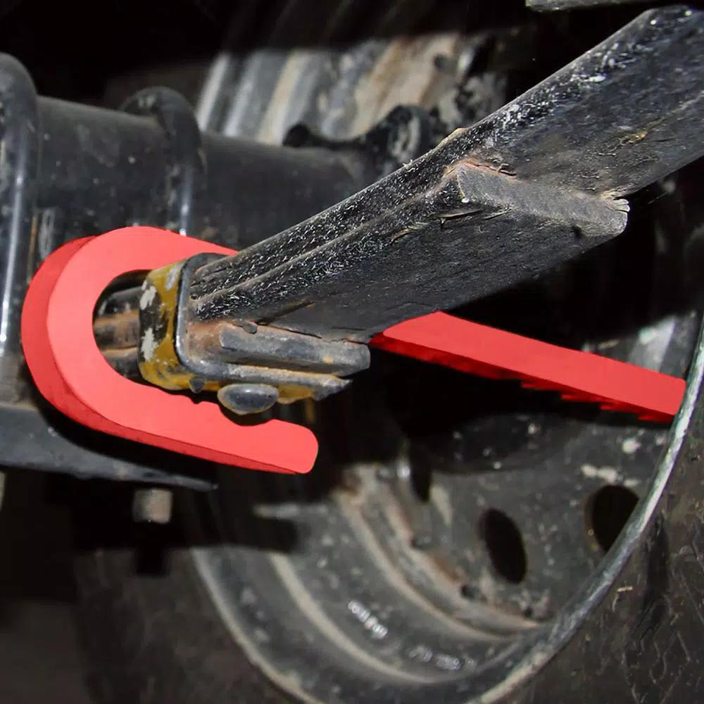 Max Load Maximum Load 12 in. J-Style Trailer Wheel Lock, Heavy-Duty Steel