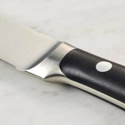 Tramontina 4-Piece 5 in. High Carbon Stainless Steel Serrated Steak Knife Set with Black Polycarbonate Handles thumbnail 4