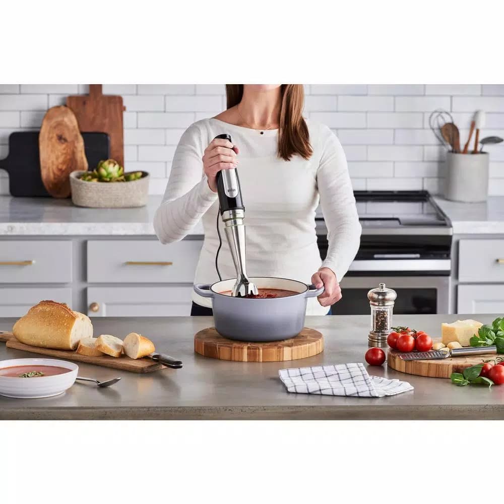 Braun MQ7077X MultiQuick SmartSpeed Immersion Hand Blender Set with Food Processor, Whisk, and Masher