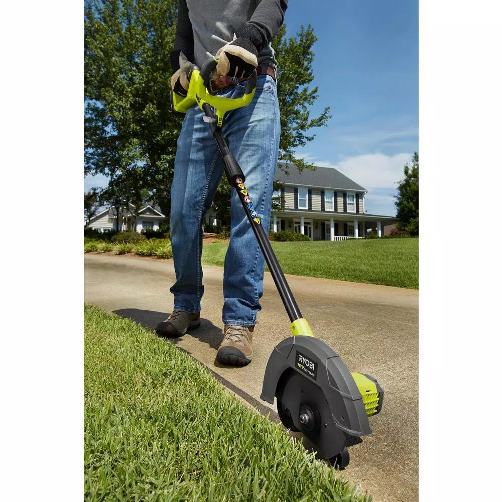 RYOBI ONE+ 18V Cordless Edger with 2.0 Ah Battery and Charger Included