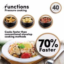 Aroma Professional 3.5 Qt. Stainless Steel Electric Pressure Cooker & Multicooker thumbnail 6