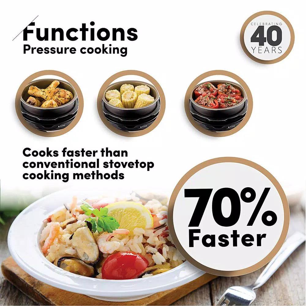 Aroma Professional 3.5 Qt. Stainless Steel Electric Pressure Cooker & Multicooker